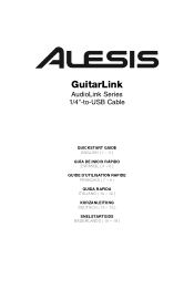 Alesis GuitarLink Quick Start Guide