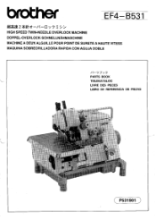 Brother International EF4-B531 Parts Manual - English