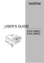 Brother International 2580C Users Manual - English