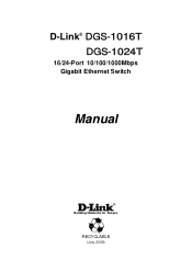 D-Link 1016T User Manual
