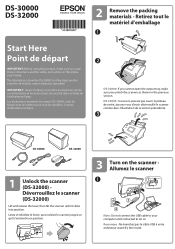 Epson DS-30000 Start Here - Installation Guide