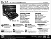 EVGA GeForce GTX 460 SuperClocked 1024MB PDF Spec Sheet