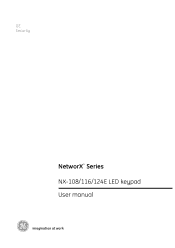 GE NX-108E User Manual