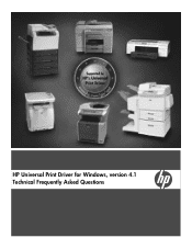 HP 1022nw HP Universal Print Driver for Windows, Version 4.1 - Technical Frequently Asked Questions (FAQ)