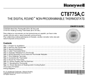 Honeywell CT8775A Owner's Manual