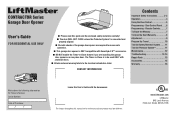 LiftMaster 8165 Contractor Series User's Guide Manual
