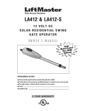 LiftMaster LA412 LA412 Manual