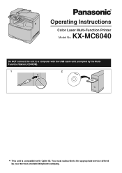 Panasonic KX-MC6040 Color Laser Multi Function Printer