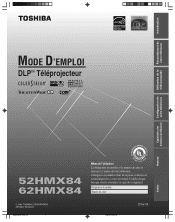 Toshiba 52HMX84 Owner's Manual - French