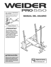 Weider Pro 550 Bench Spanish Manual