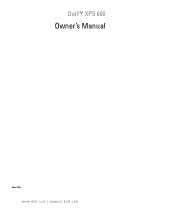 Dell XPS 600 Renegade Owner's Manual