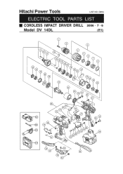 Hitachi DV14DL Parts List