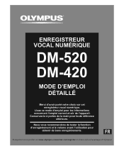 Olympus DM-420 DM-420 Mode d'emploi détaillé (Français)