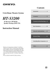 Onkyo HT-S3200 Owner Manual