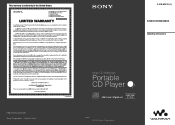Sony D-NE326CK Operating Instructions