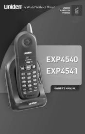 Uniden EXP4540 English Owners Manual