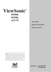 ViewSonic N4785p N4285p, N4785p User Guide, English