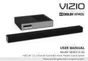 Vizio SB36312-G6 User Manual