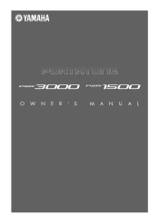 Yamaha PSR-3000 Owner's Manual