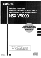 AIWA NSX-V9000 Operating Instructions