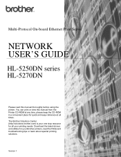 Brother International 5250DN Network Users Manual - English