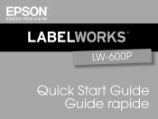 Epson LabelWorks LW-600P Quick Start and Warranty