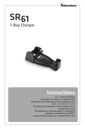 Intermec SR61 SR61B 1-Bay Charger (AC5) Instructions