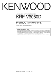 Kenwood KRF-V6080D User Manual