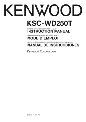 Kenwood KSC-WD250T Instruction Manual