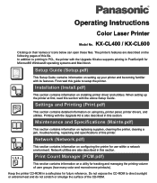 Panasonic KX-CL400 User Manual