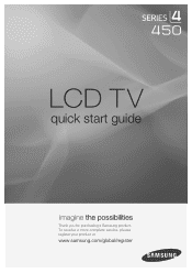 Samsung LN22A450C1 Quick Guide (easy Manual) (ver.1.0) (English)
