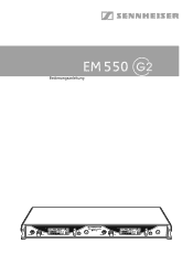 Sennheiser EM 550 G2 Instructions for Use