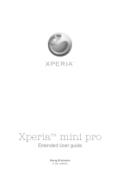 Sony Ericsson Xperia mini pro User Guide