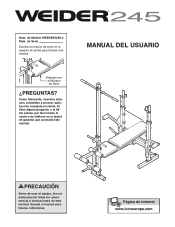 Weider 245 Bench Spanish Manual