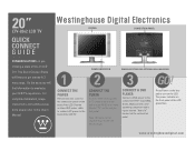 Westinghouse LTV-20V2 Quick Start Guide
