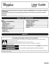 Whirlpool WSR57R18D Owners Manual 1