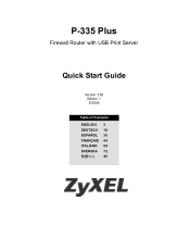 ZyXEL P-335WT Quick Start Guide