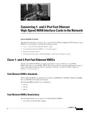 Cisco HWIC-1FE Network Guide