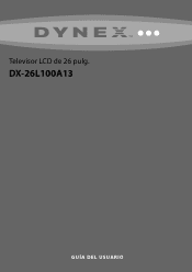 Dynex DX-26L100A13 User Manual (Spanish)