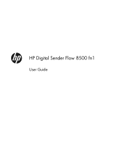 HP Digital Sender Flow 8500 User Guide 1