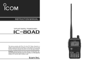 Icom IC-80AD Instruction Manual