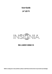 Insignia NS-24D510NA15 User Manual (English)