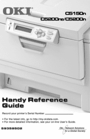 Oki C5200ne Guide:  Handy Reference C5150/C5200 Series (American English)