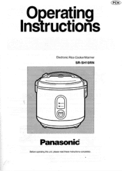 Panasonic SRSH10RN SRSH10RN User Guide