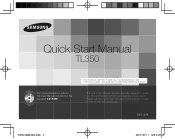 Samsung TL350 Quick Guide (easy Manual) (ver.1.0) (English, Spanish)