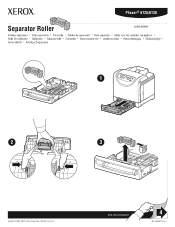Xerox 6125N Separator Roller Instruction Sheet