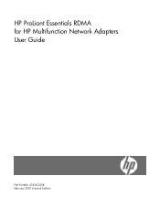 HP NC373m HP ProLiant Essentials RDMA for HP Multifunction NICs User Guide