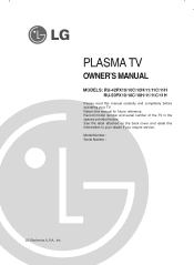 LG RU-42PX10 Owners Manual