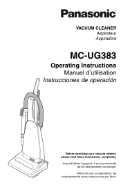 Panasonic MCUG383 MCUG383 User Guide