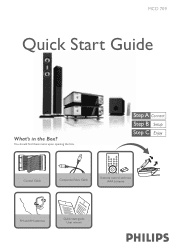 Philips MCD709 Quick start guide